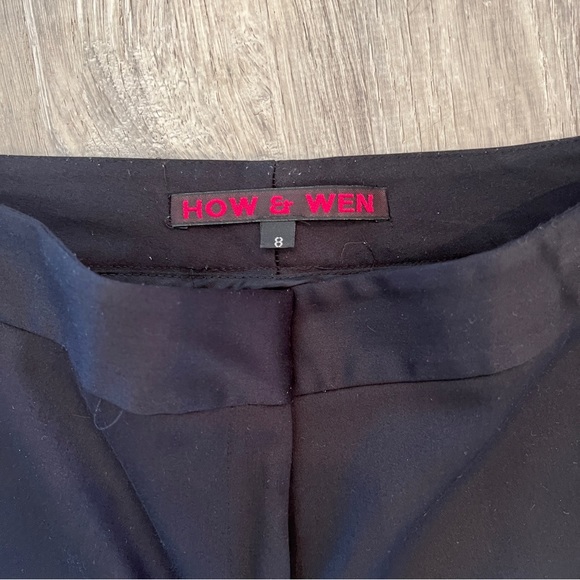 How & Wen beaded black pants size 8 - Picture 4 of 6